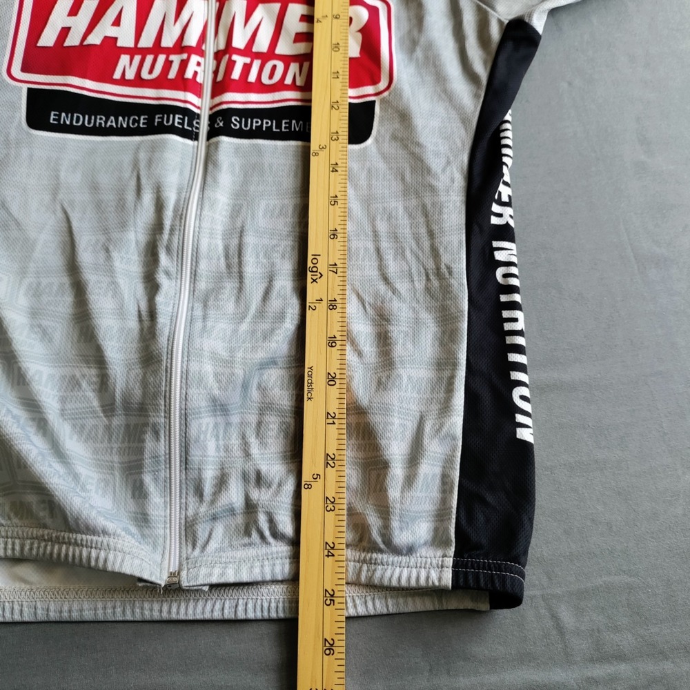 Voler Gray/Red XL‎ Hammer 25 Years Endurance 1/2 Zip Short Sleeve Cycling Jersey - Picture 11 of 11